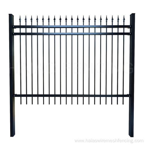 Garden security fence panel anti climb steel fence